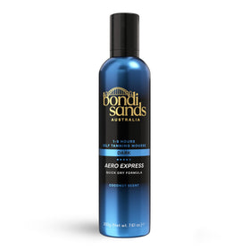 Bondi Sands front packaging showing product and benefit of quick tan