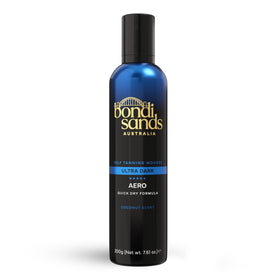 Bondi Sands front packaging showing Ultra Dark aerosol mousse and benefits