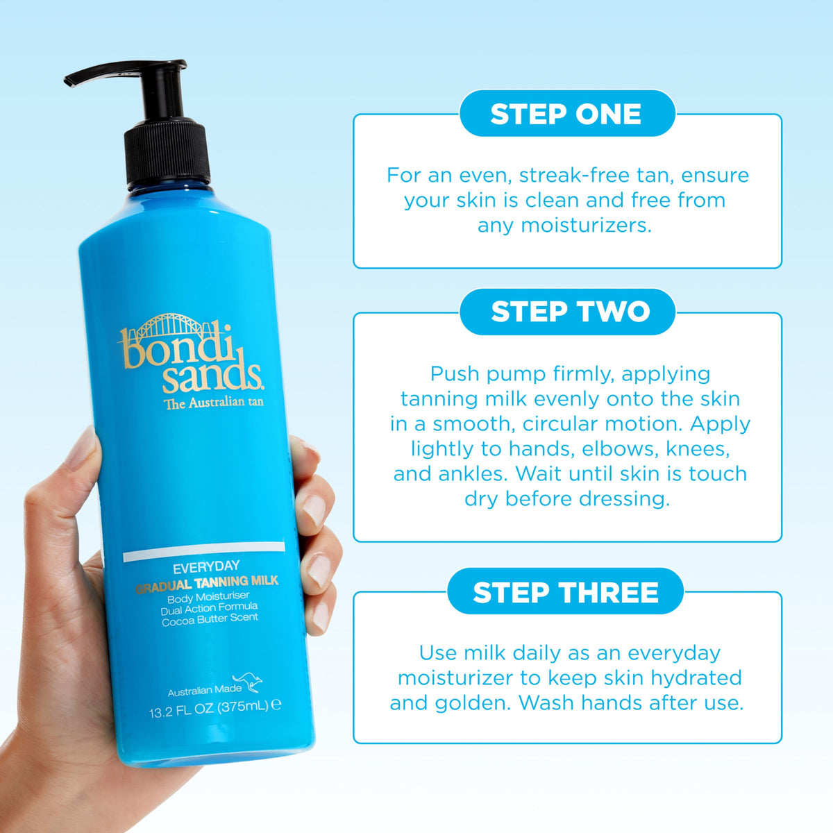 Bondi Sands aloe and vitamin E close-up for soothing hydration