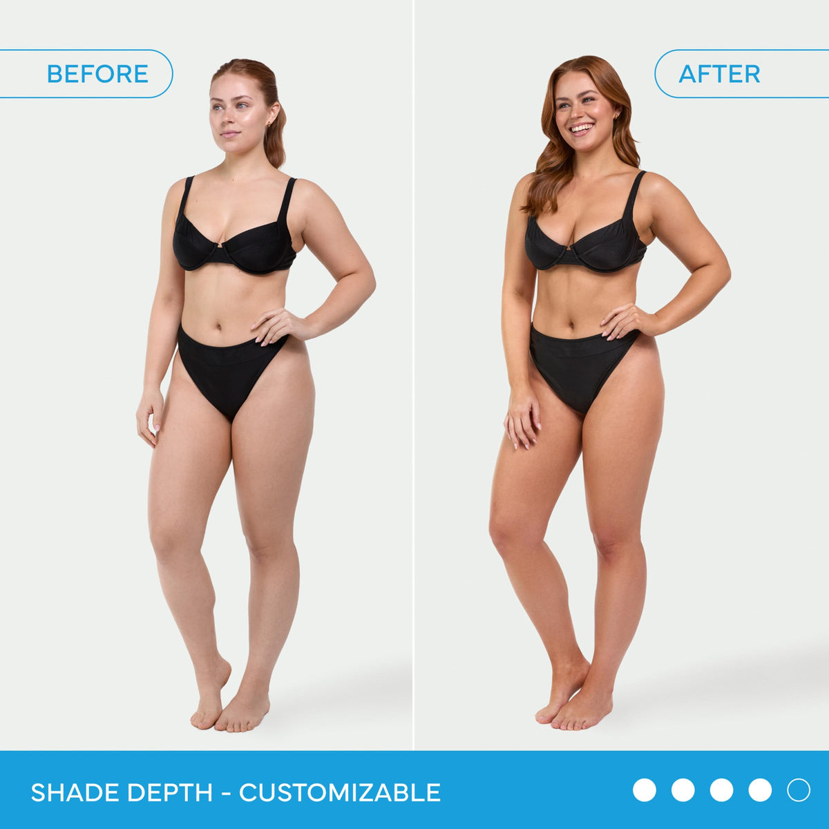 Bondi Sands application on arm demonstrating even blend benefit