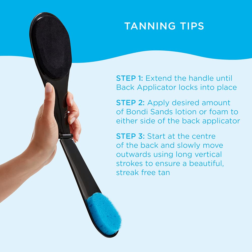 Bondi Sands blending sponge detail ready to soften lines and create seamless finish