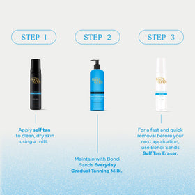Bondi Sands tube in beach bag for everyday portable glow