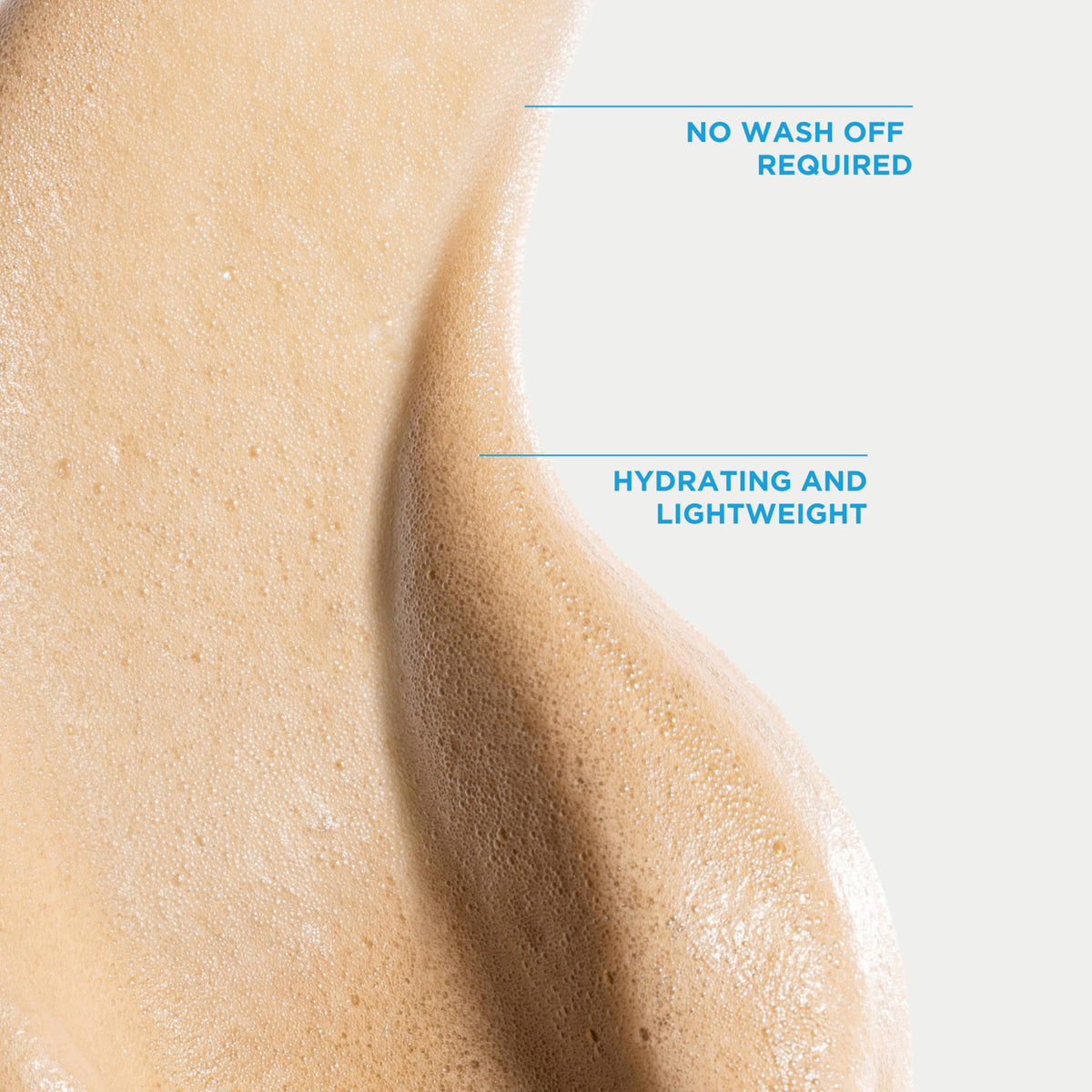 Bondi Sands before and after legs showing bronzed glow benefit