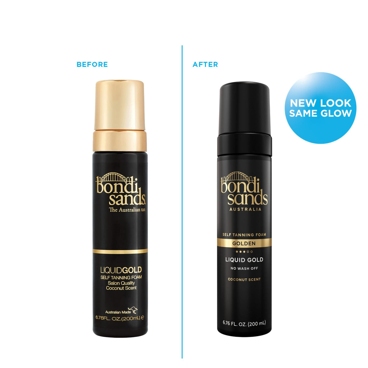 Bondi Sands foam dispensed on mitt for even application benefit