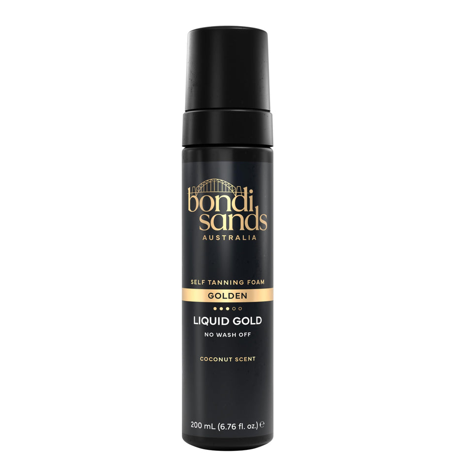 Bondi Sands front packaging showing bottle and product benefit