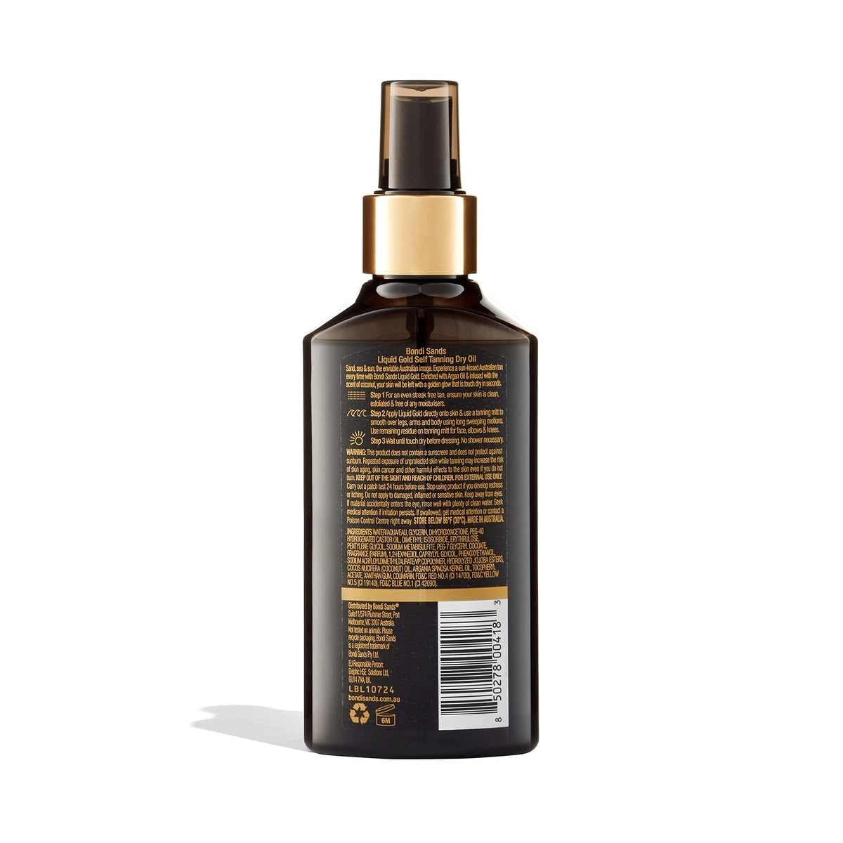 Bondi Sands nozzle spray close-up for controlled, mess-free application
