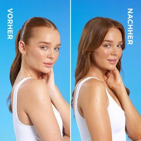 Bondi Sands dispensing lotion from bottle demonstrating controlled, mess-free application benefit