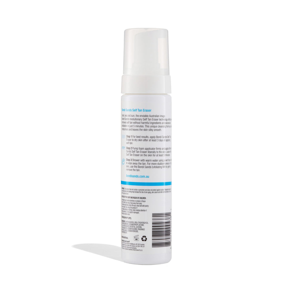 Bondi Sands bottle styled in bathroom setting indicating everyday routine suitability
