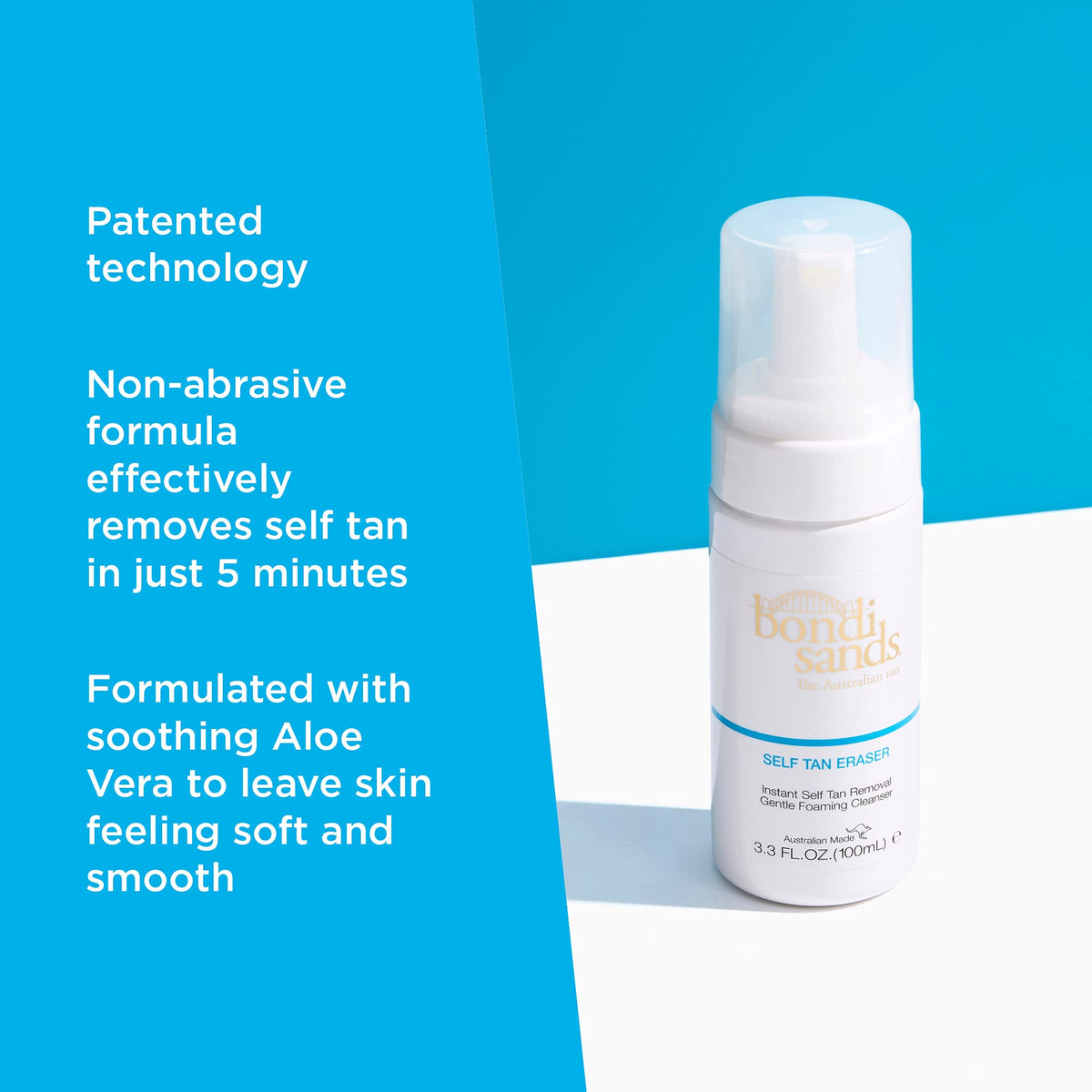 Bondi Sands Self Tan Eraser cream texture demonstrating moisturizing feel