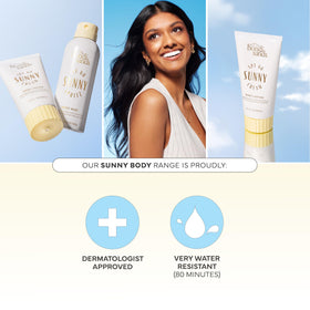 Bondi Sands pump and cap detail for convenient, mess-free dispensing benefit