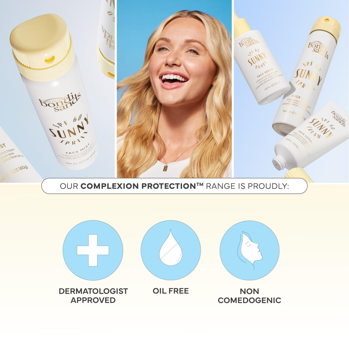 Bondi Sands Sunny Spritz close-up nozzle illustrating easy, even mist application benefit