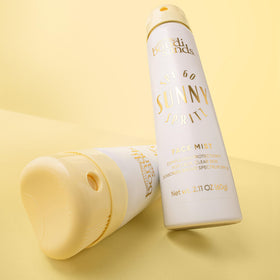 Bondi Sands Sunny Spritz ingredient label highlighting hibiscus and vitamin E benefits