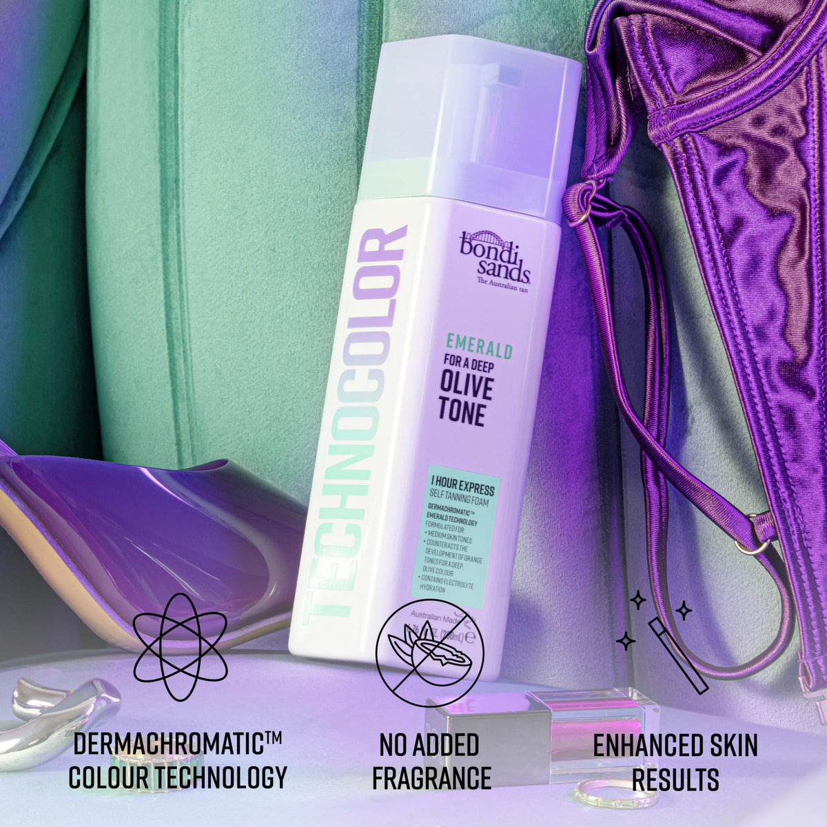 Bondi Sands foam texture close-up highlighting smooth application