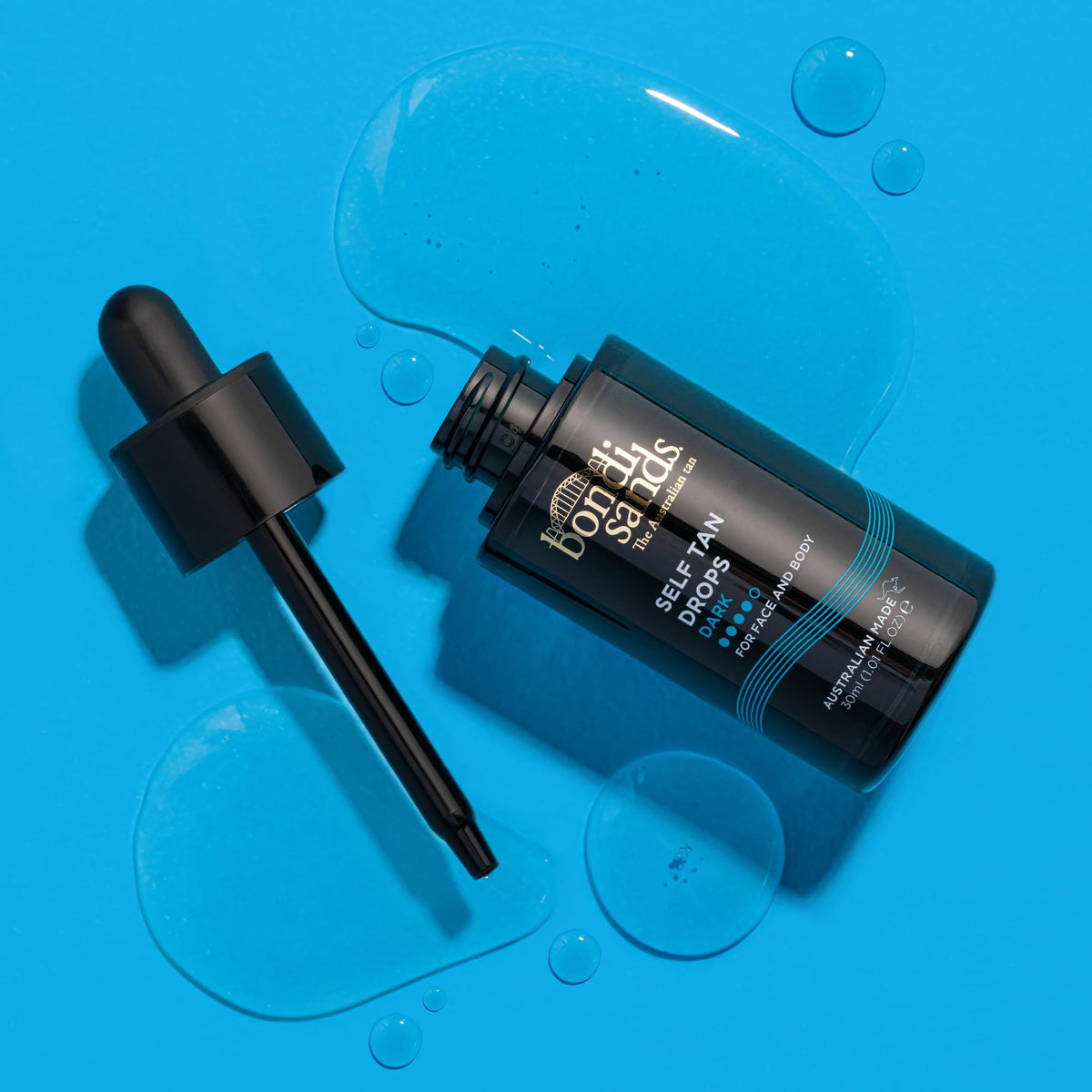 bondi sands drops texture on hand showing blendable formula