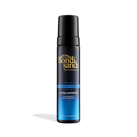 Bondi Sands front packaging showing quick-develop tan benefits