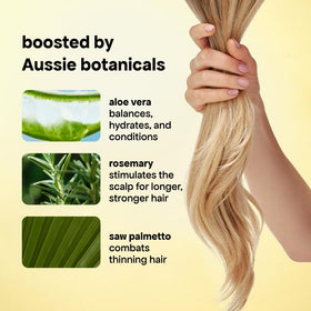 BONDIBOOST before and after styled hair, displays fuller-looking hair benefit