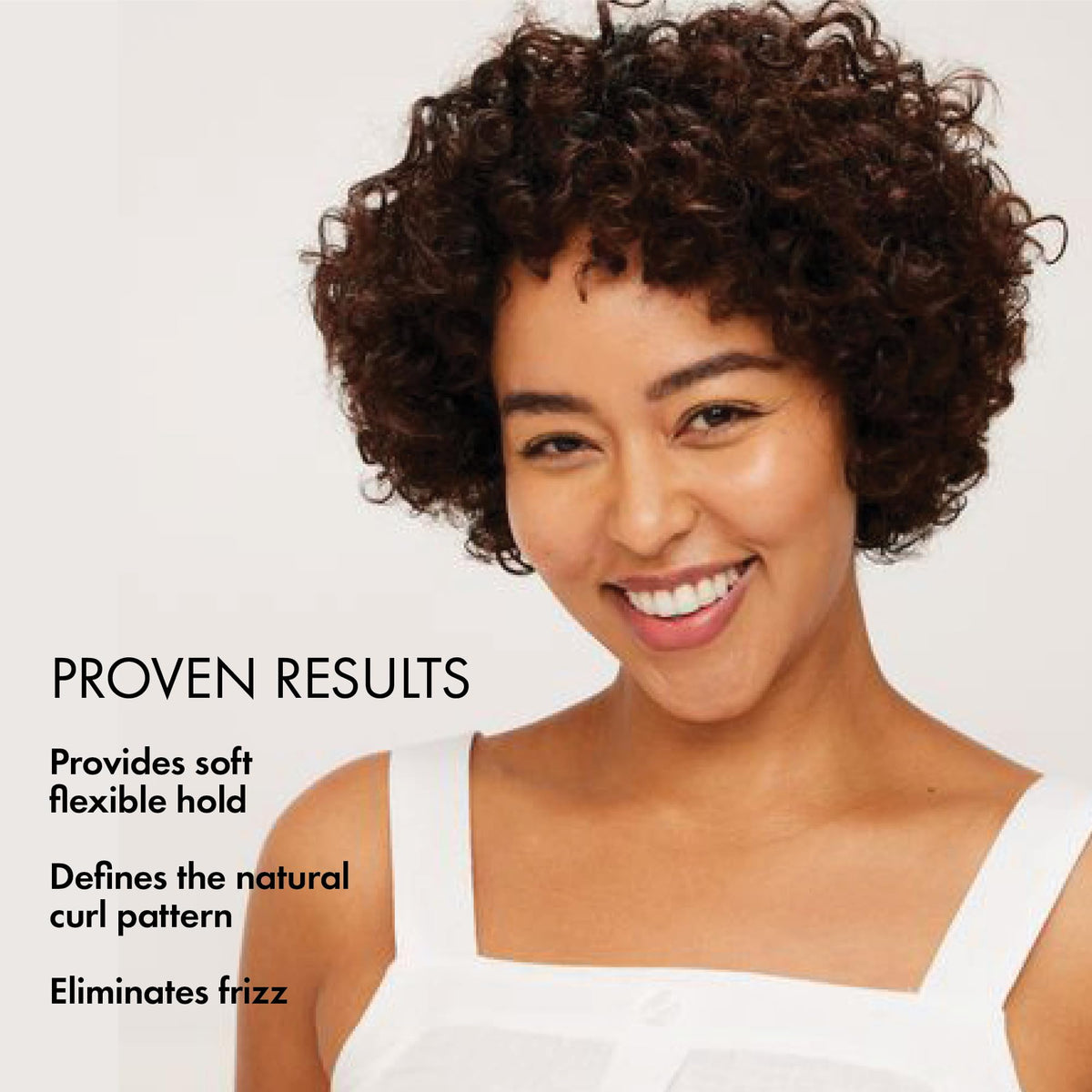 BONDIBOOST before and after curls showing frizz reduction and clearer curl pattern