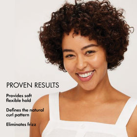 BONDIBOOST before and after curls showing frizz reduction and clearer curl pattern