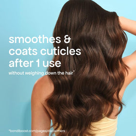BONDIBOOST effect on hair texture showing reduced frizz and shine