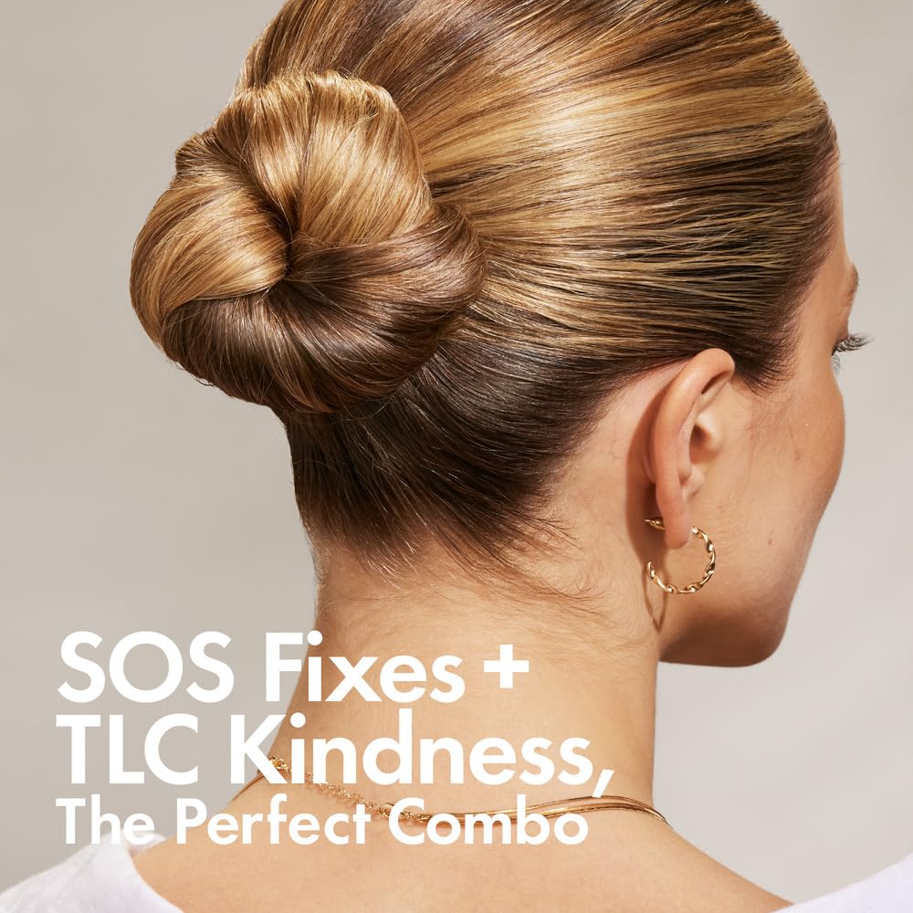 BONDIBOOST in-hand application showing quick on-the-go use for tidy hair