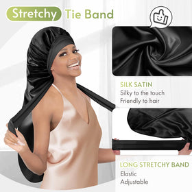BONNET QUEEN folded bonnet with hook for compact storage and adjustable length