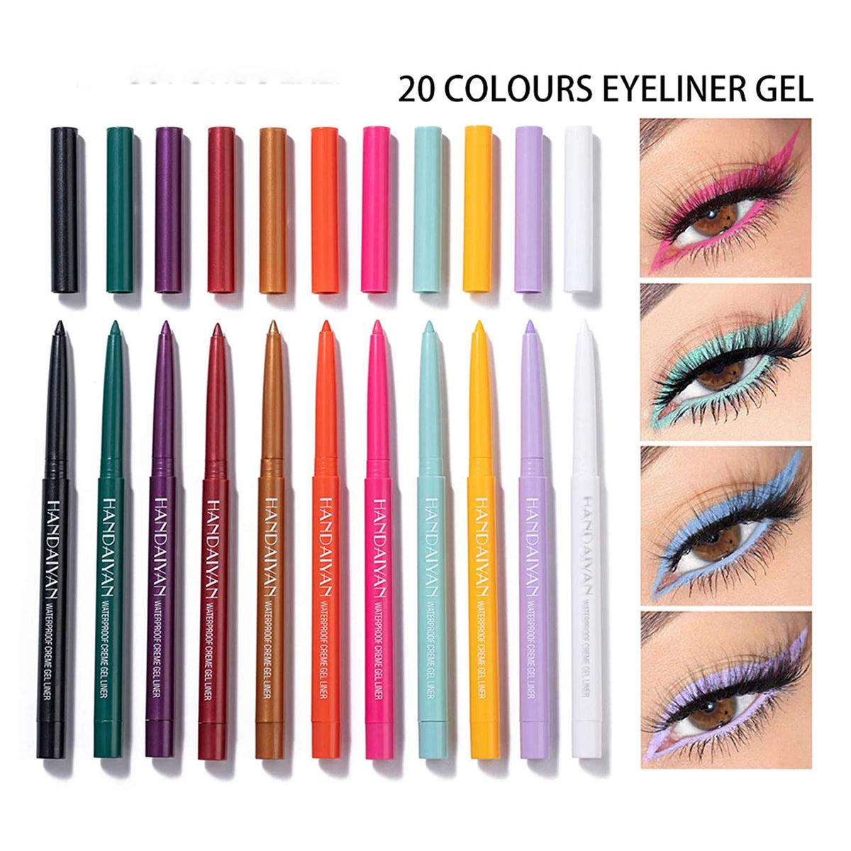 BONNIE CHOICE eyeliner used on eye demonstrating long-wear definition