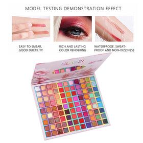 BONNIE CHOICE pressed glitter particles close-up with strong adhesion benefit