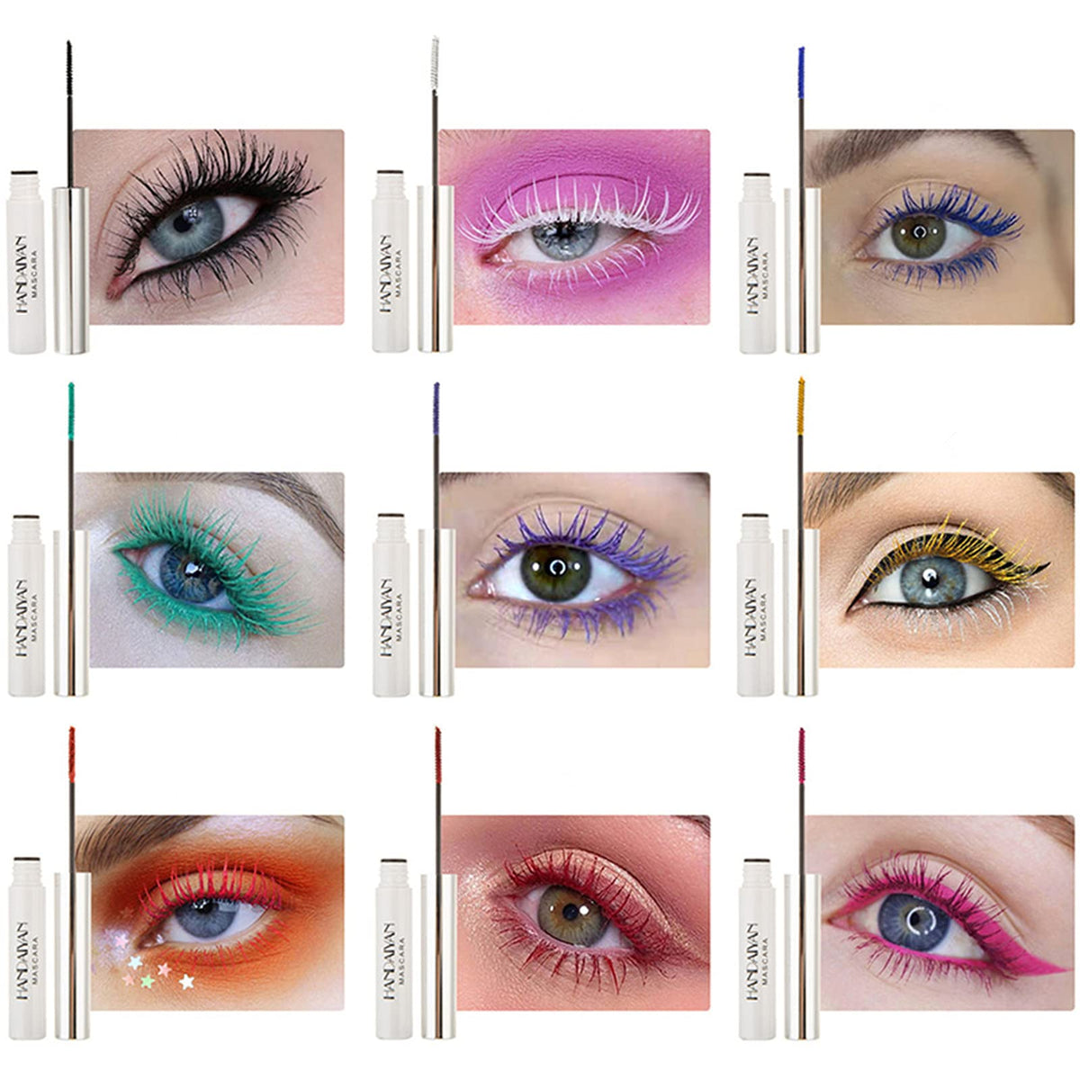 BONNIE CHOICE applied on model lashes for vibrant, defined eye look