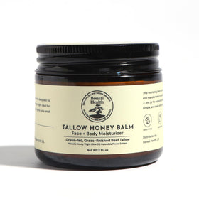 Bonsai Health open jar texture with manuka honey sheen for rich hydration