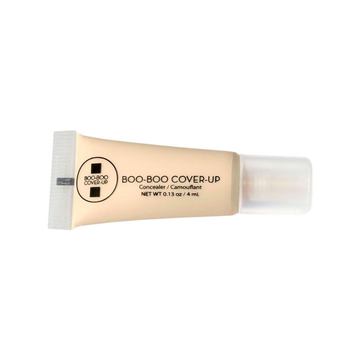 Boo-Boo Cover-Up front tube showing label and compact size for discreet coverage