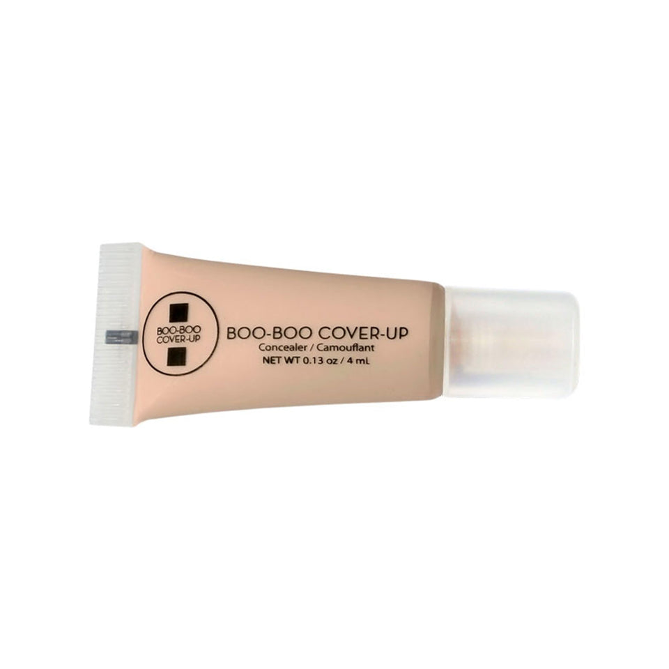 Boo-Boo Cover-Up front packaging showing compact tube and shade medium for discreet concealment
