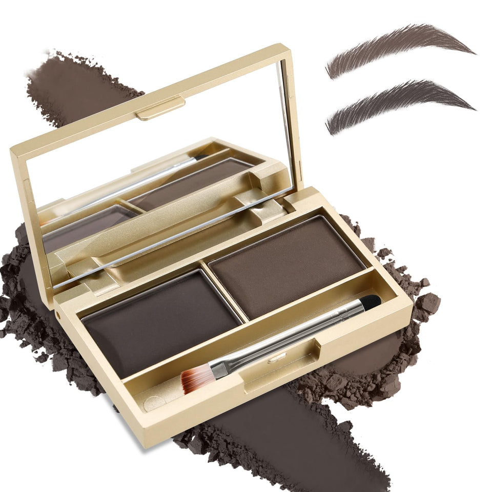 Boobeen compact front open showing two shades and mirror for precise shaping