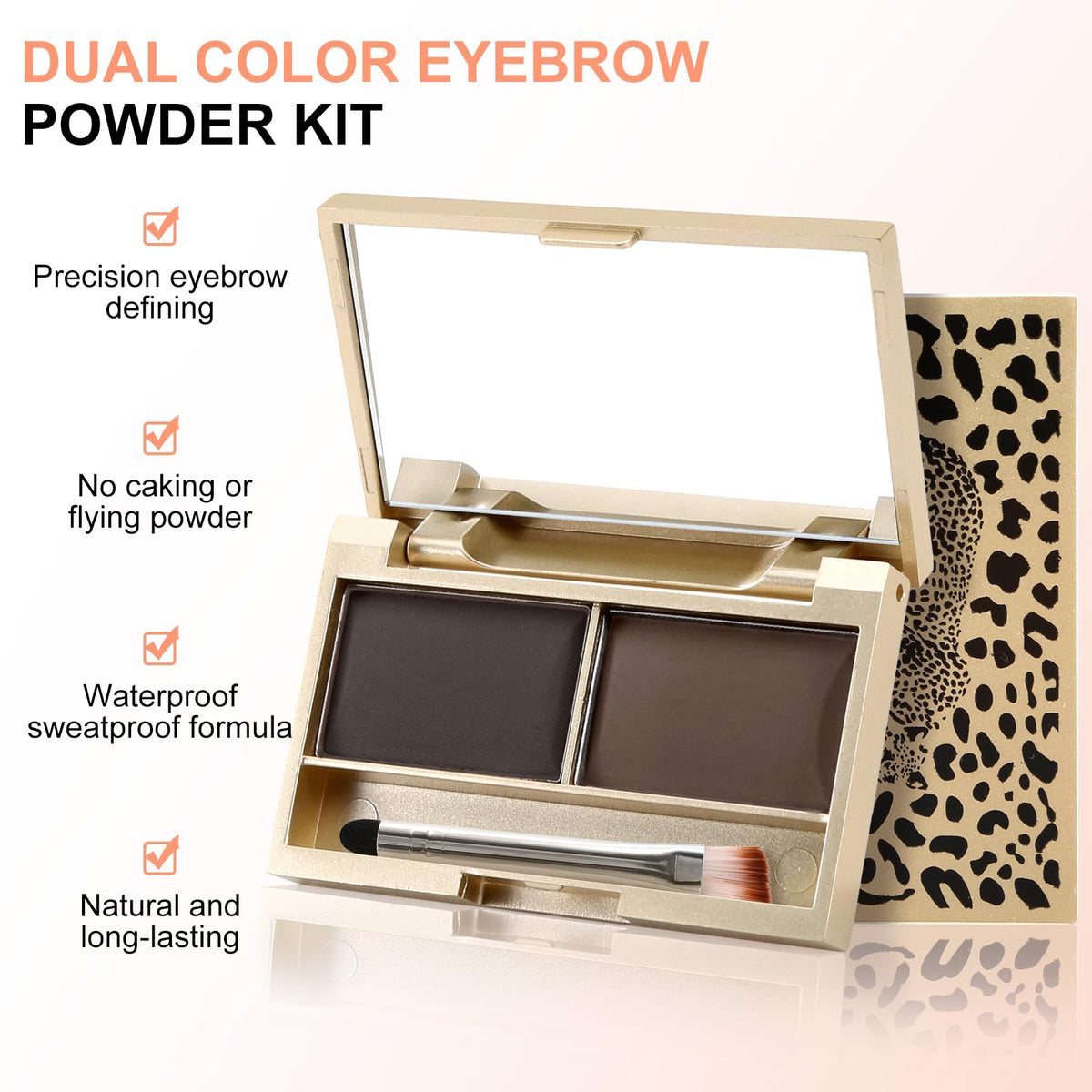 Boobeen dual shades close-up highlighting blendable pigments for natural brows
