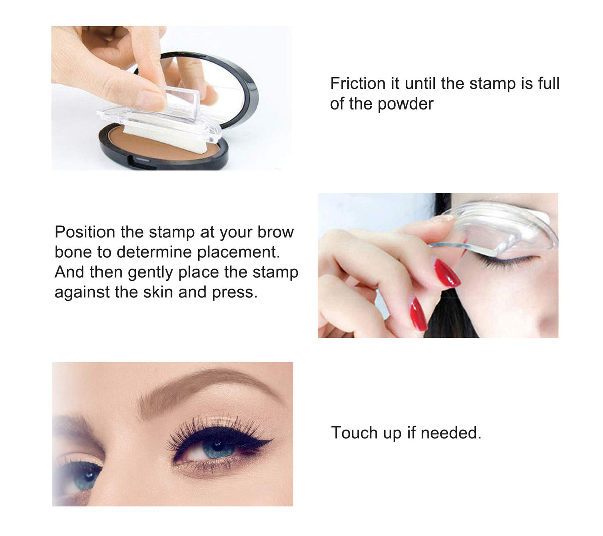 boobeen powder pan detail displaying smooth, blendable texture