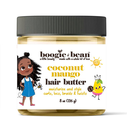 Boogie and Bean front packaging showing jar and label with natural styling benefits