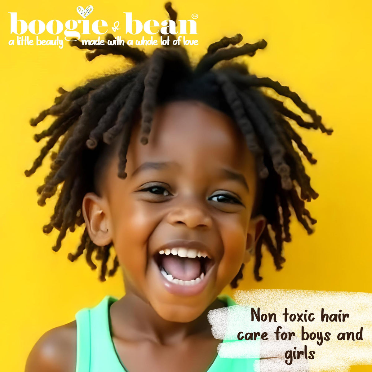 Boogie and Bean with natural ingredient bottles showing plant-based nourishment benefit