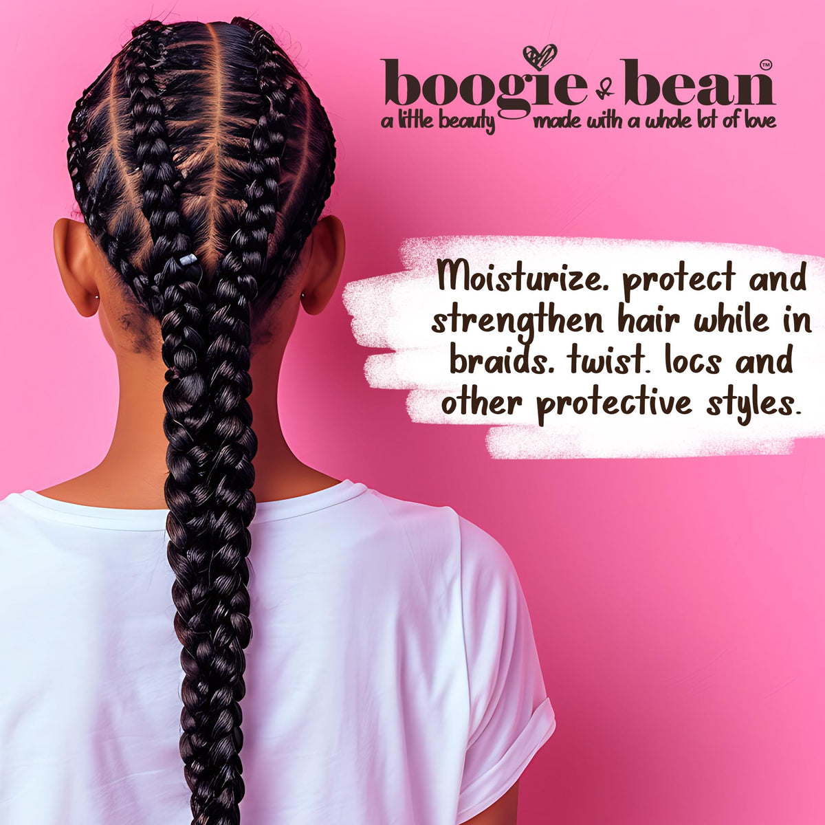 Boogie and Bean family using product in everyday routine for easy styling