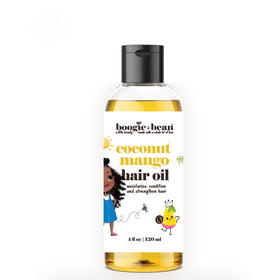 Boogie and Bean pouring a drop of oil to show lightweight texture benefit