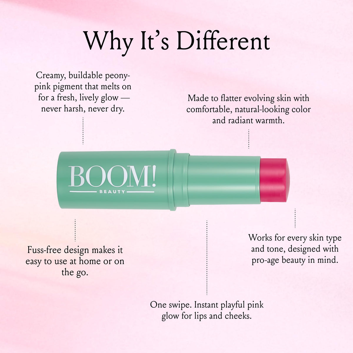 BOOM! by Cindy Joseph creamy texture close-up highlighting blendability