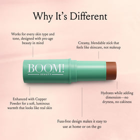 BOOM! by Cindy Joseph bronze shade on eyelid for subtle glow