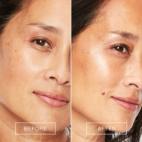 BOOM! Boomstick Glimmer texture swatch on skin showing creamy glow