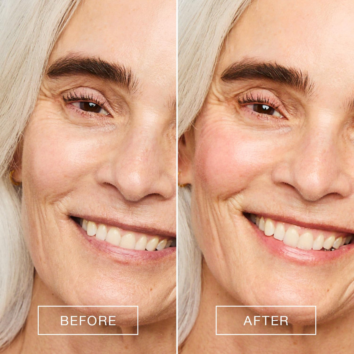 BOOM! cream texture swirl demonstrating blendable, hydrating finish