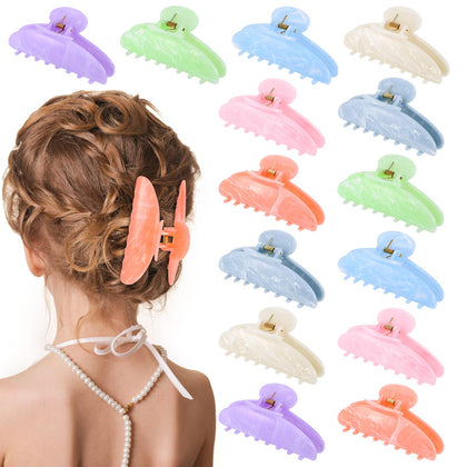 Booson front packaging displaying all 14 colorful acrylic clips for versatile styling