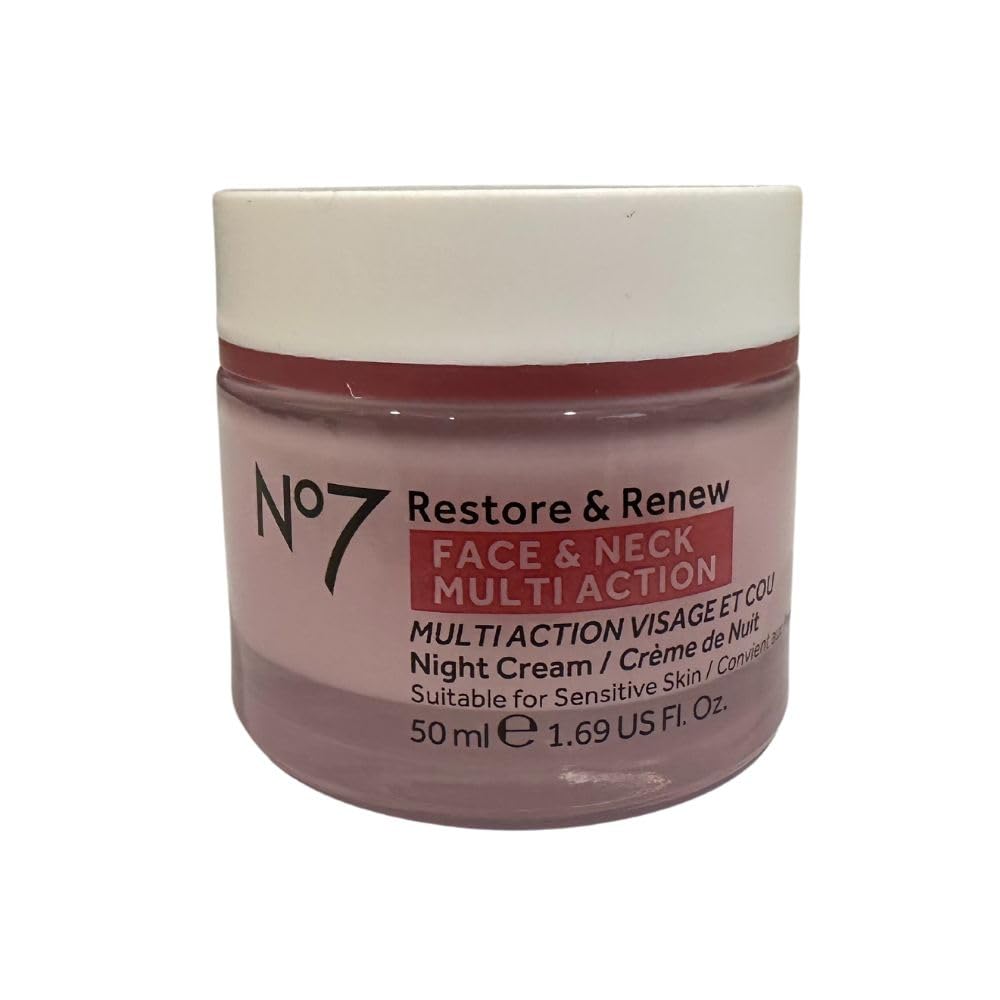 Boots No7 cream gently spread on cheek demonstrating smoothing effect