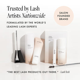 Borboleta on bathroom vanity next to skincare items for easy evening routine