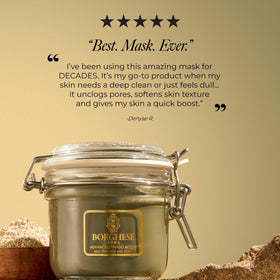 Borghese rinsed skin showing smoother texture and refreshed look