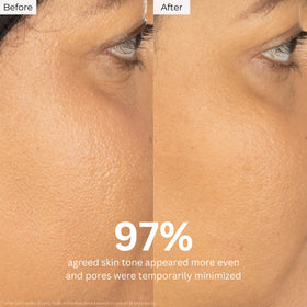 Borghese mud being applied to cheek showing targeted pore purification