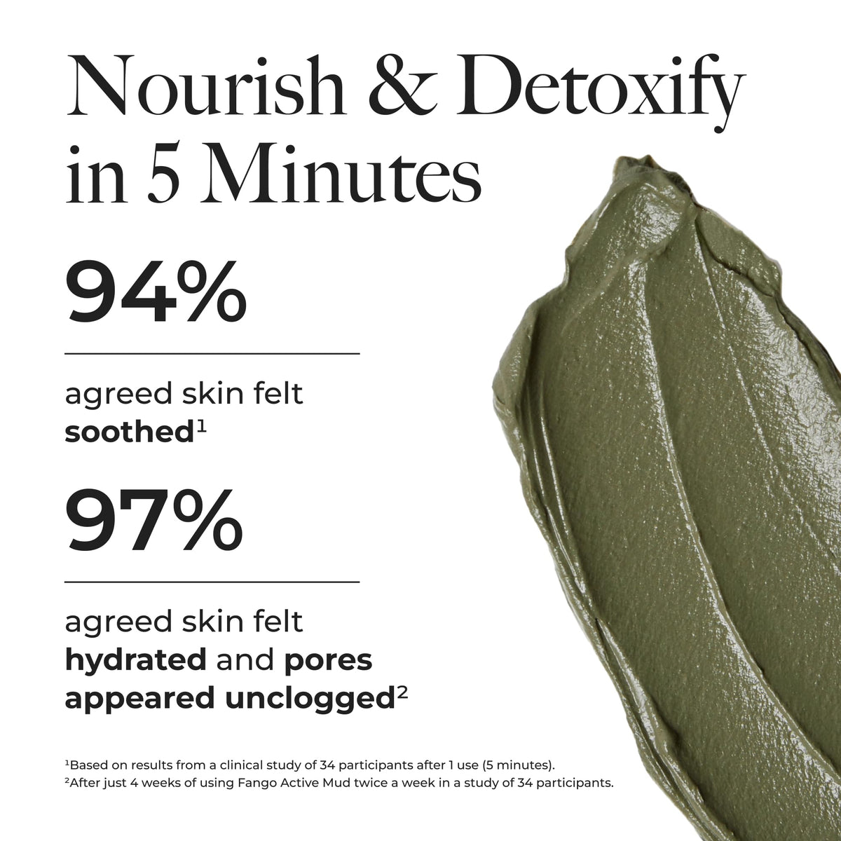 Borghese open jar texture of rich mud mask illustrating spreadability