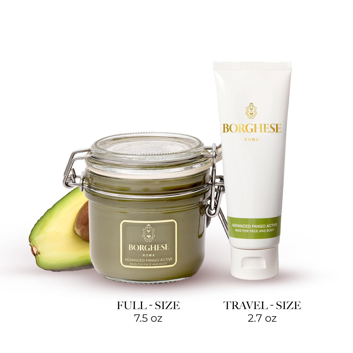 Borghese label close-up showing ingredients and paraben-free reassurance