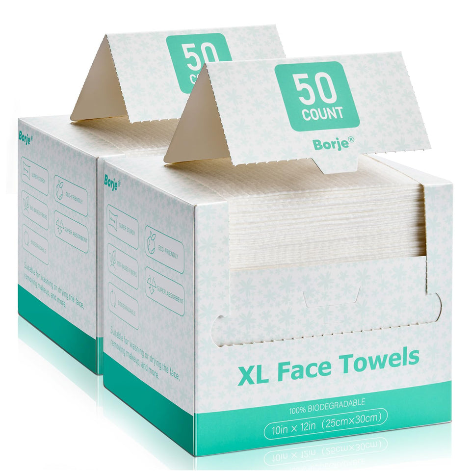 Borje front packaging showing two 50-count boxes and product benefit portability